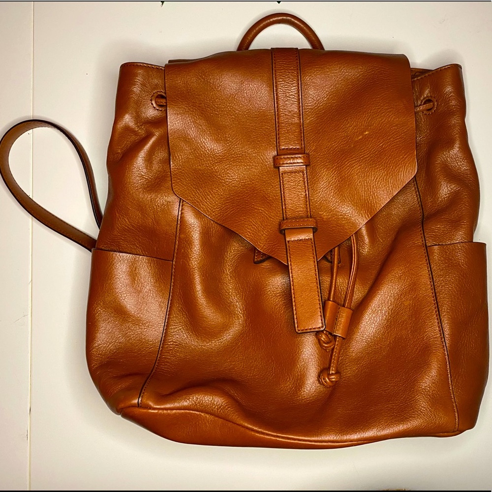 Vera Bradley Brown Leather Backpack